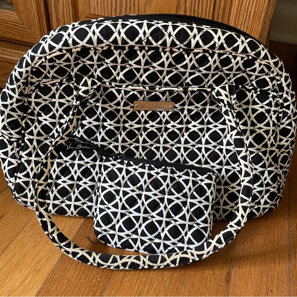 Vera Bradley Black and White Geometric Pattern Bag
